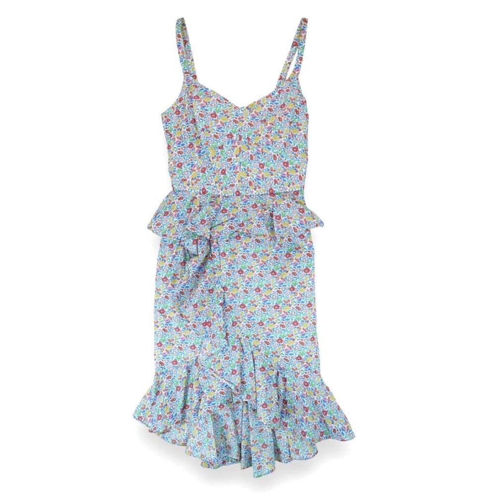 J. Crew Liberty Fabric Women's Floral Ruffle Dress Size 0